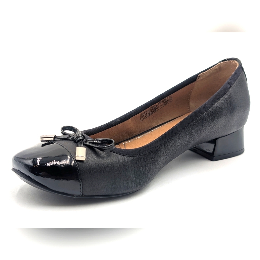 Vionic Daphne Ballet Leather And Patient Flats Sz US 7.5  Embellished Silver Bow - Picture 4 of 17